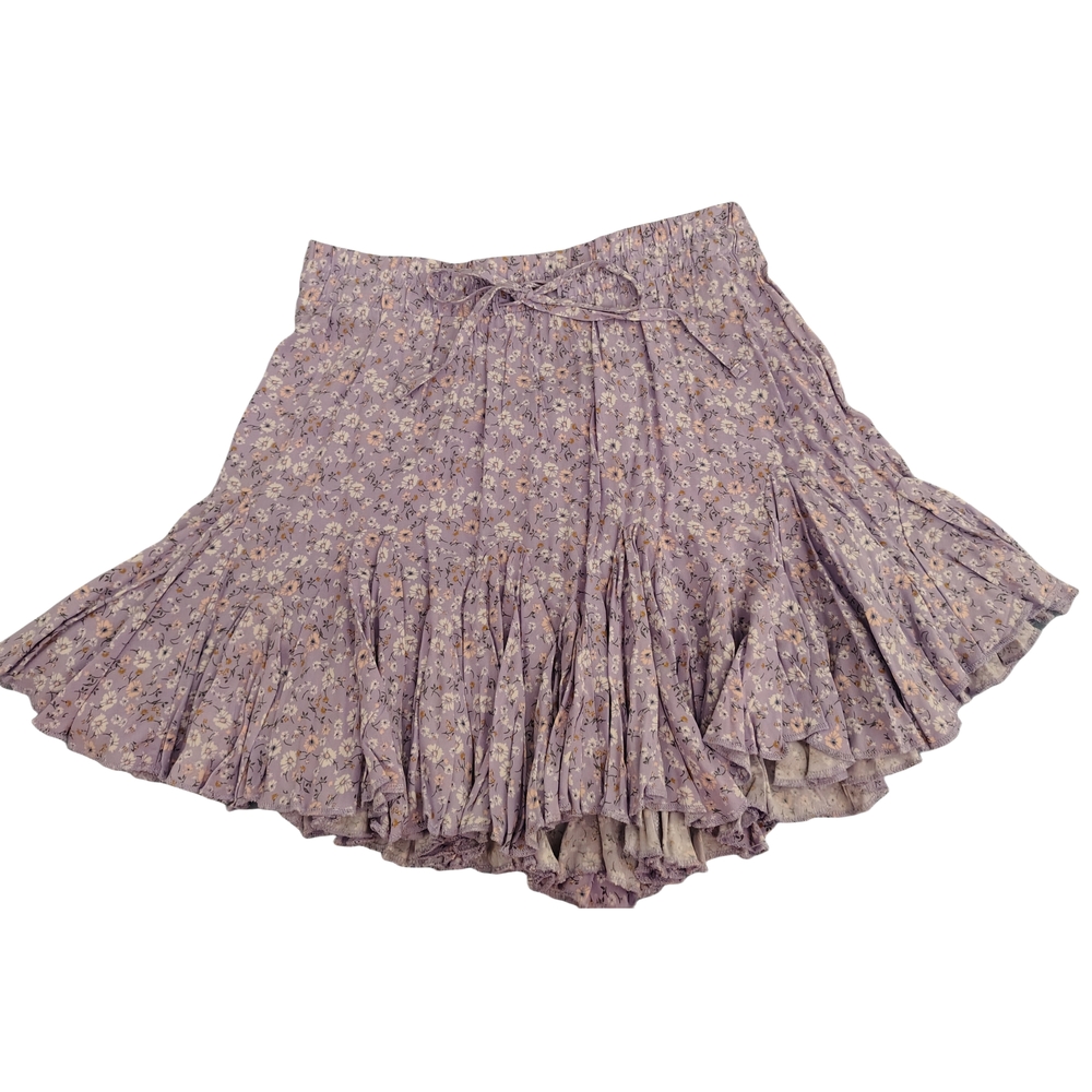 Aeropostale Floral Purple Skirt